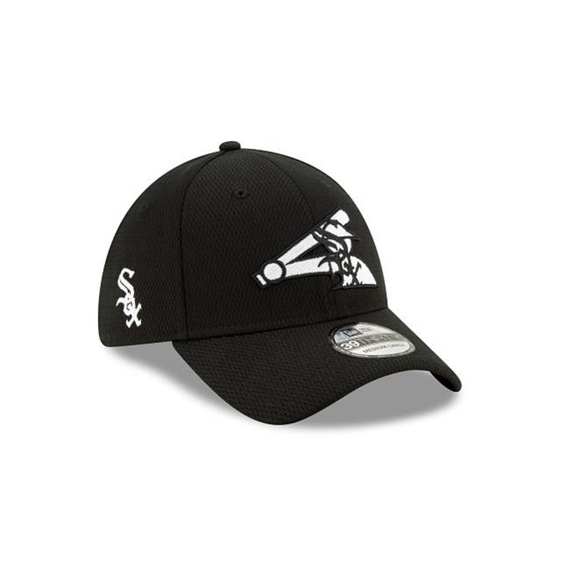 MLB Chicago White Sox 2021 Spring Training 39Thirty Stretch Fit (BUE2577) - Black New Era Caps